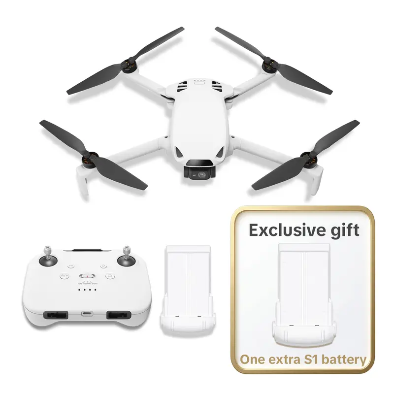 🛒BEST SELLER🚀Skyrover S1 Mini Drone with Camera 4K/60fps Video, 3-Axis Gimbal Stabilization, 40-Min Flight Time, Under 249g, Auto Track, S1-1