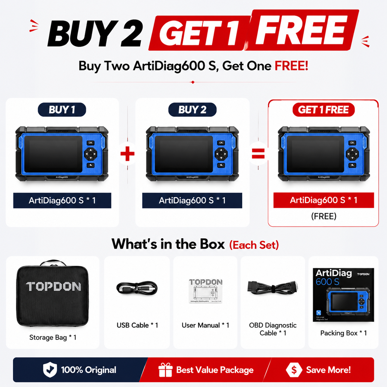 【BIG SALE】AD600S Car Vehicle OBD2 Scanner, Diagnostic Tool, ABS SRS Transmission Engine Code Reader, 9 Reset Services Scan Tool, Oil/Brake/BMS/SAS/DPF/TPMS/ETS Reset, Injector Coding, Lifetime Free Update