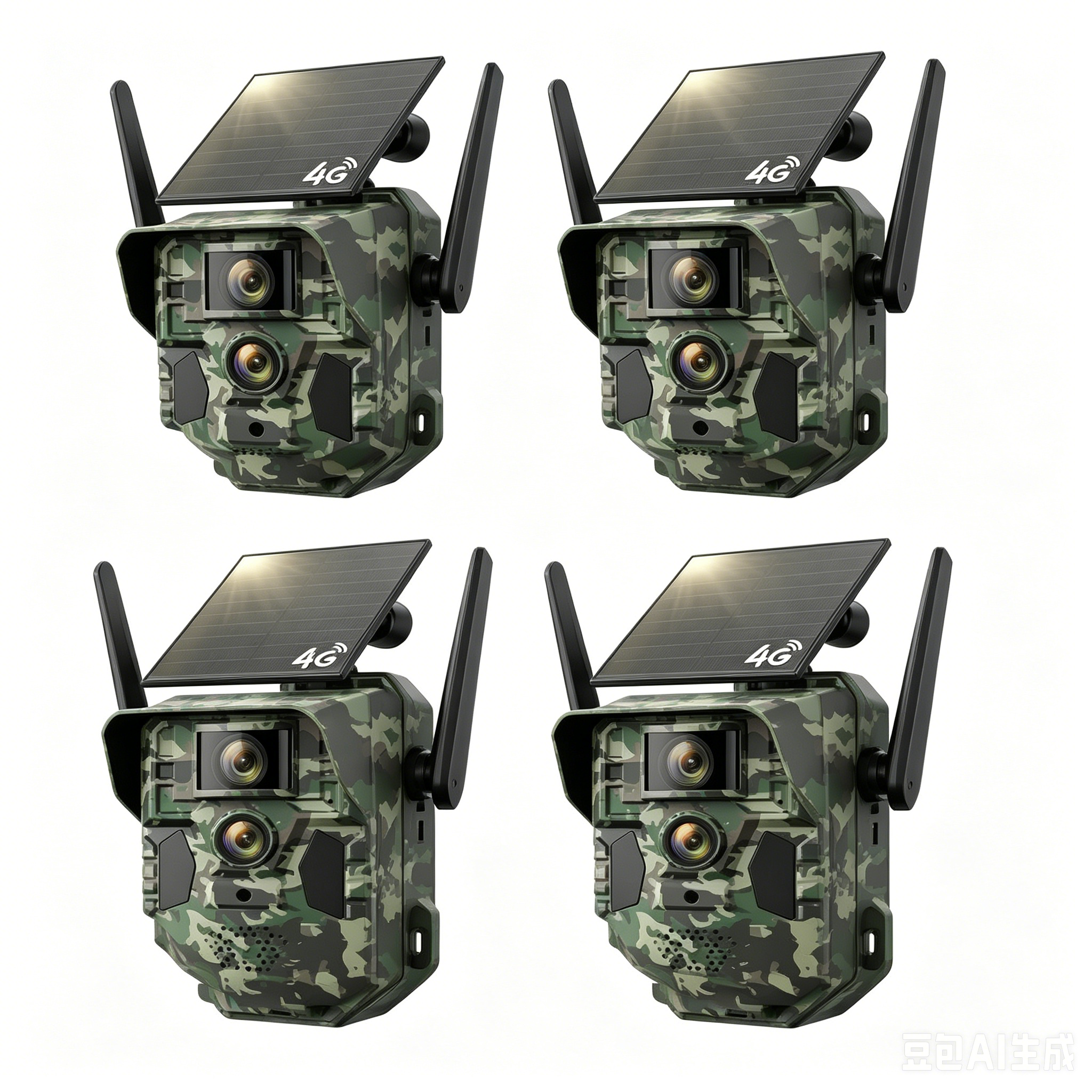 4G LTE Solar Game Camera – 2K Live Video, No Power Cord Required,Remote APPControlled, WaterProof, Motion Activated, NightVision, 4G Data Cellular Card Included 