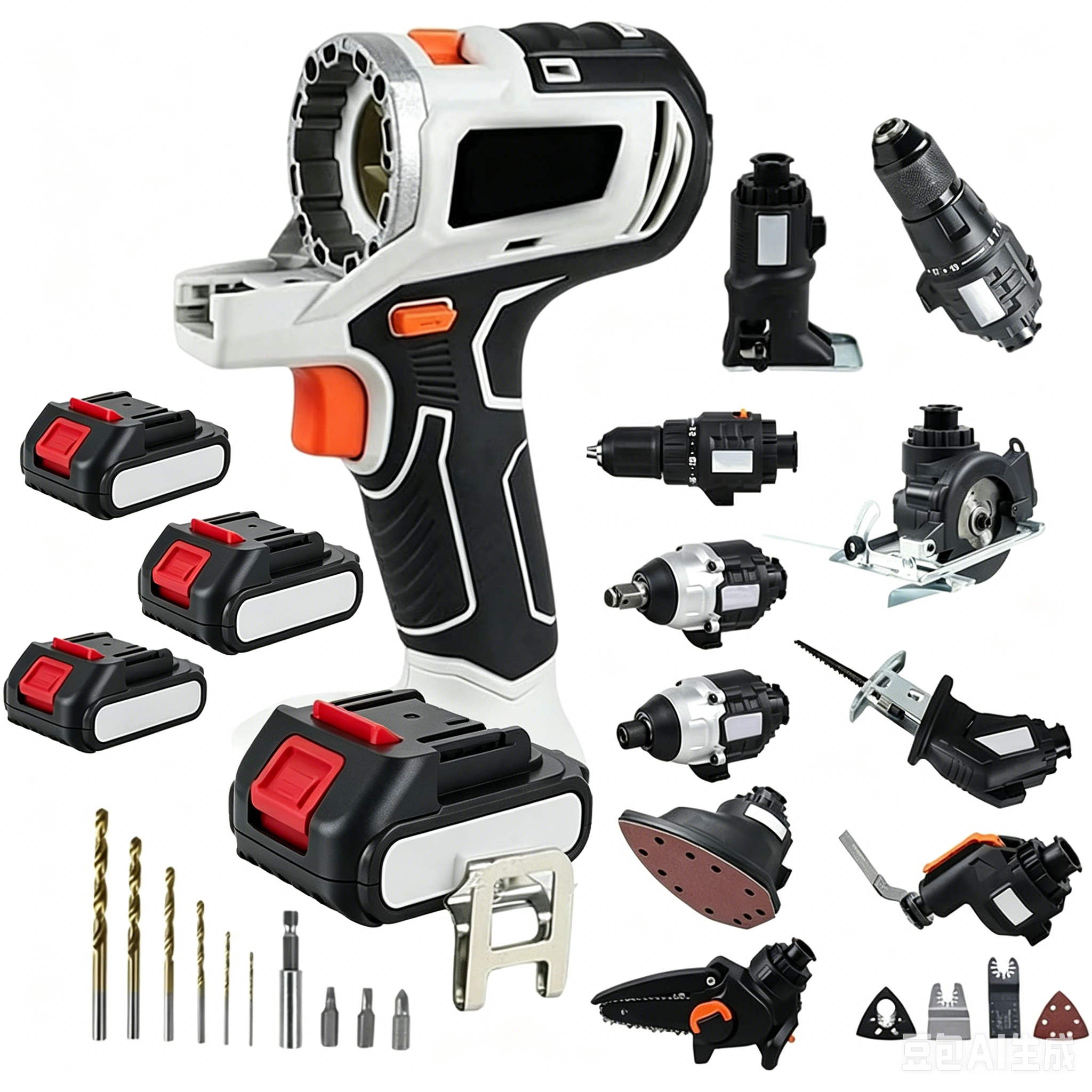 Pandahardware 18V Cordless 10 in 1 Multifunctional Power ToolKit