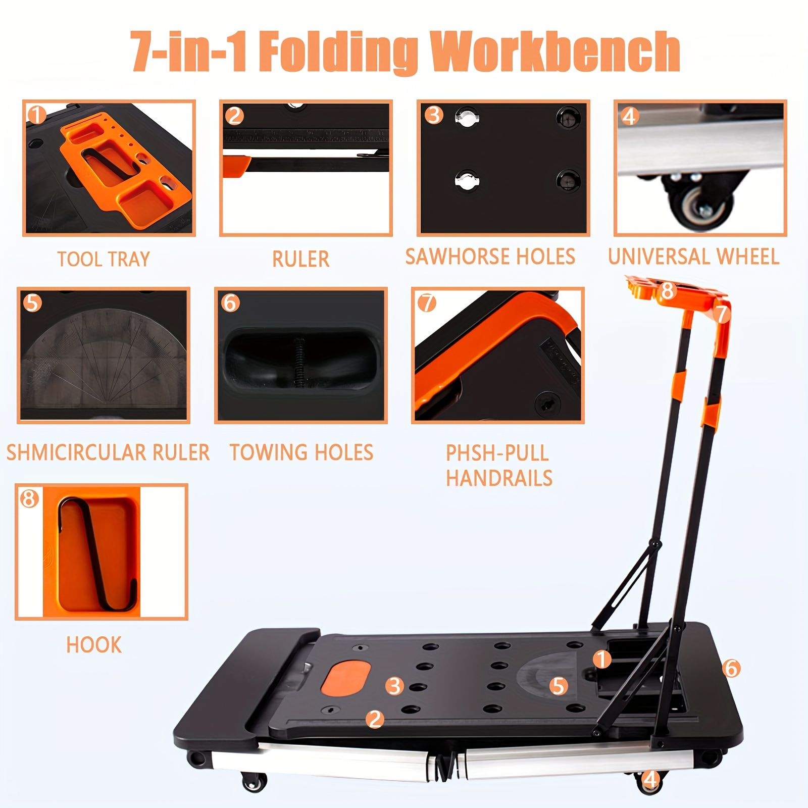 7-in-1 Portable Workbench