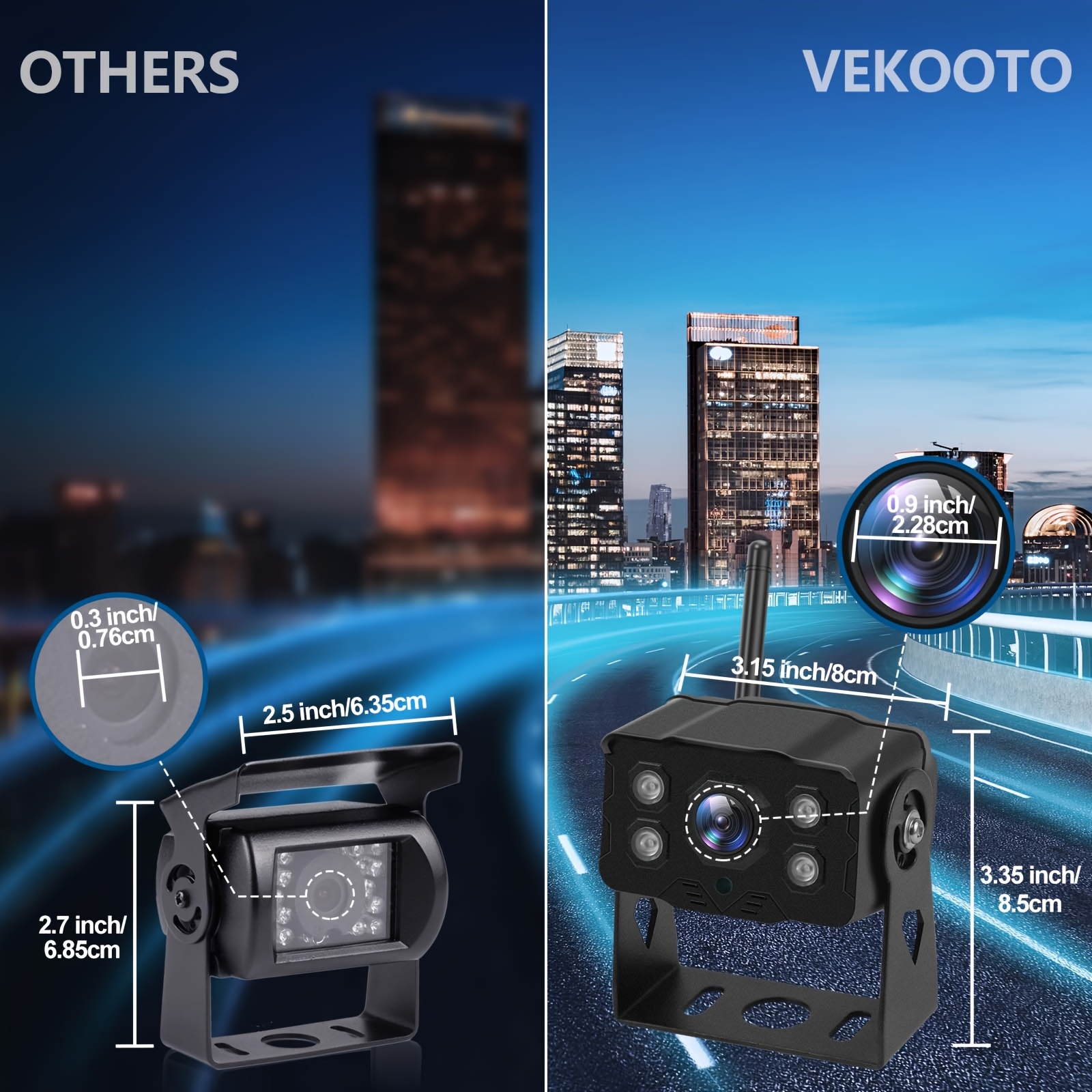 Magnetic Solar Wireless Backup Camera 