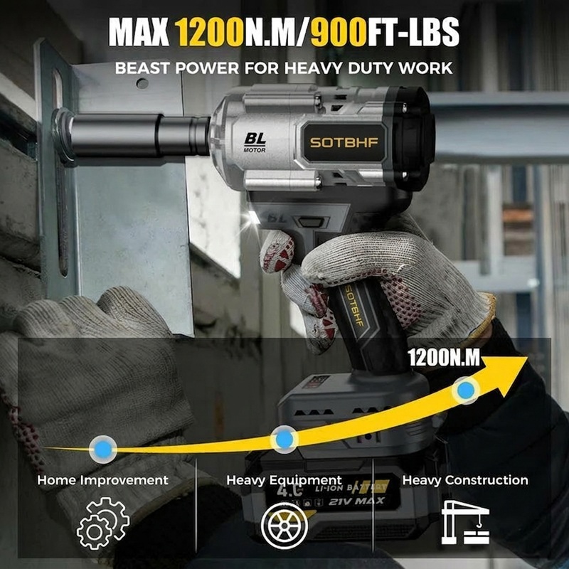 🔥Limited-Time Offer🔥Fast-Charge 1200Nm Automotive Torque Wrench