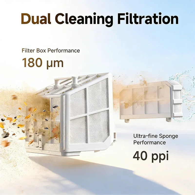 【BIG SALE】Wybot S2 Cordless Pool Vacuum Robot Double filtration 7800mAh Battery Strong Suction APP Control Pool Cleaner for Large Pools