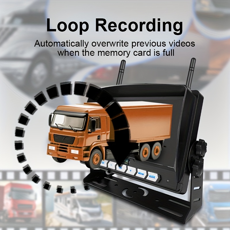 7-Inch Wireless Display Screen with Backup Camera system