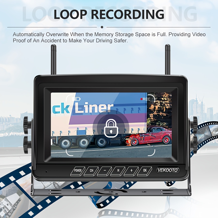 Magnetic Solar Wireless Backup Camera 