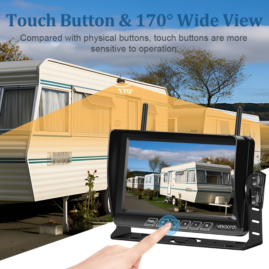 Magnetic Solar Wireless Backup Camera 