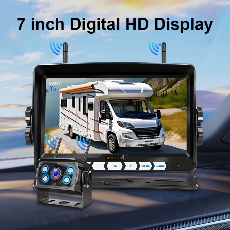 7-Inch Wireless Display Screen with Backup Camera system