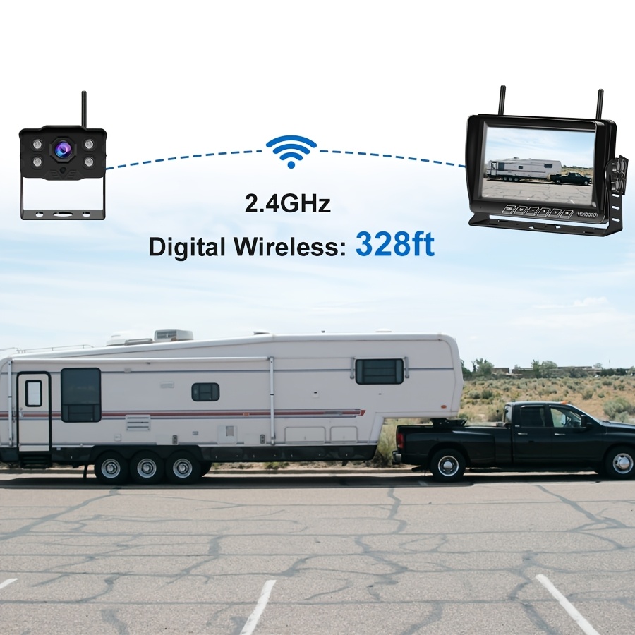 Magnetic Solar Wireless Backup Camera 