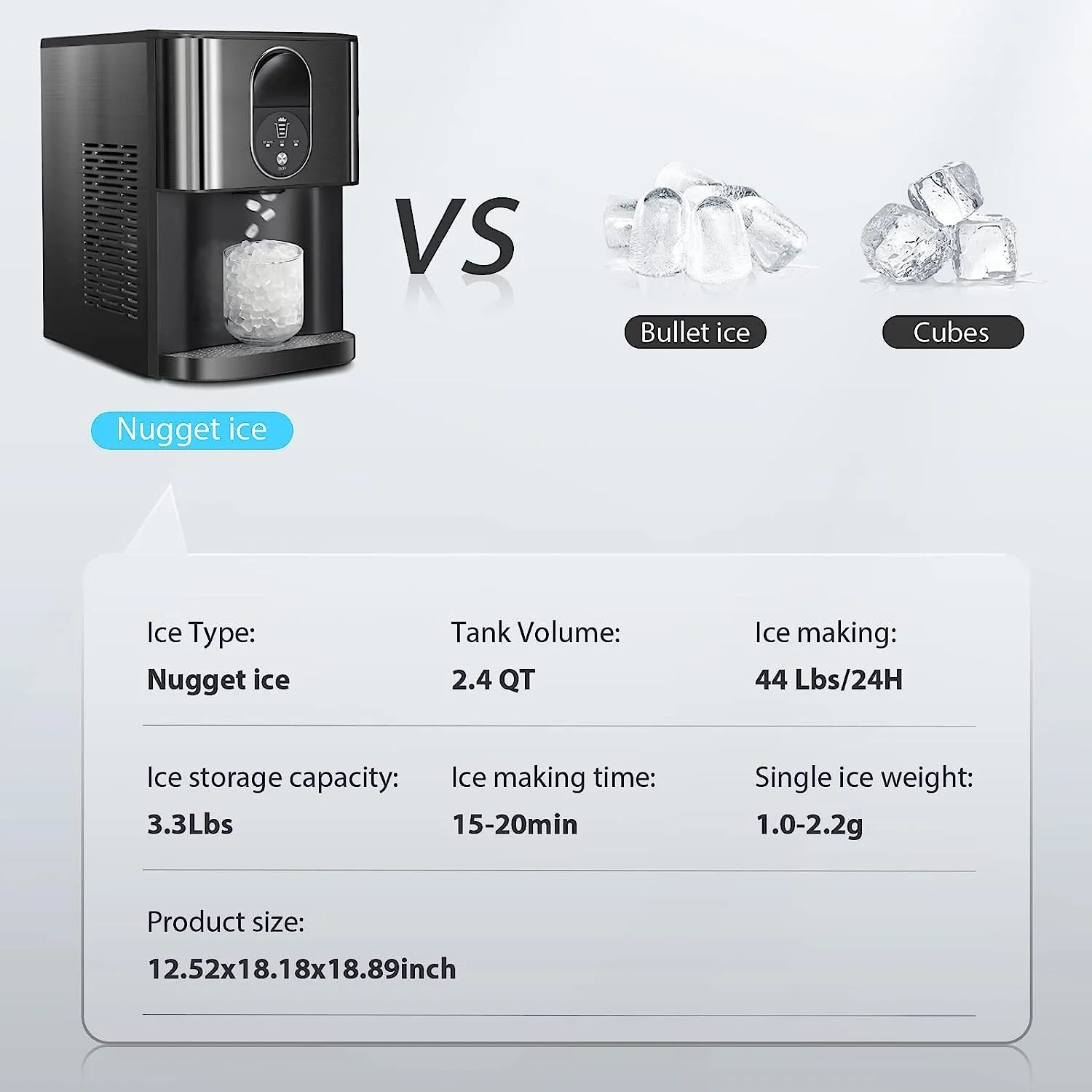 🔥Hot Sale🔥Nugget Ice Makers Countertop