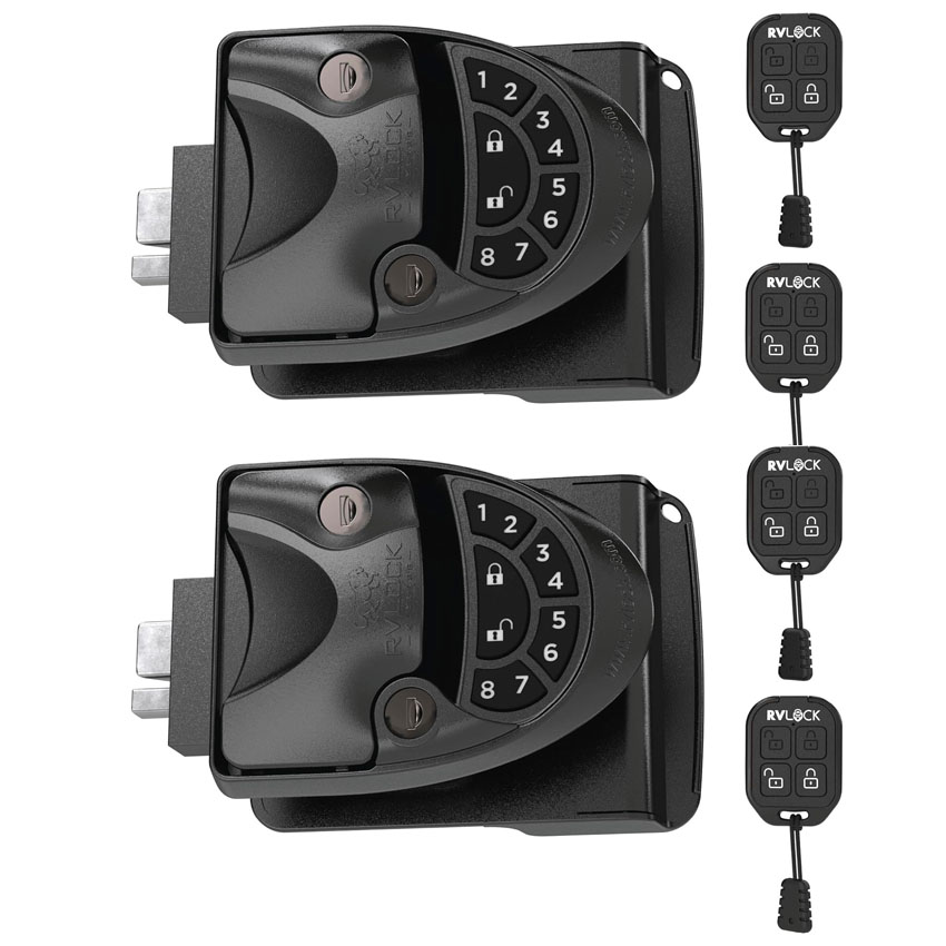 💥 Limited-Time Offer ⚡ RVLOCK V4 Durable Metal RV Door Lock (with Keypad & Remote) — A Premium Replacement Lock Designed Specifically for Trailers. A Secure and Convenient Keyless Upgrade Solution for RV Doors, Featuring Patented Security Technology.