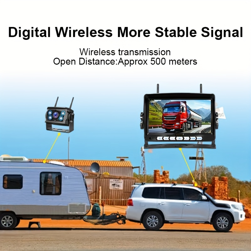 7-Inch Wireless Display Screen with Backup Camera system