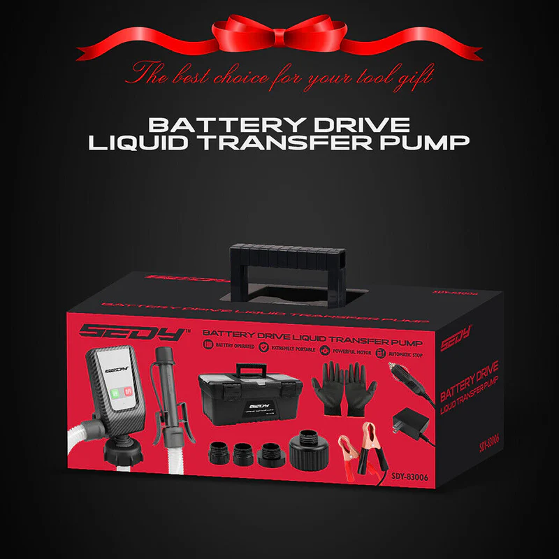 【BIG SALE】Portable Fuel Transfer Pump - Battery Powered with Multiple Adapters