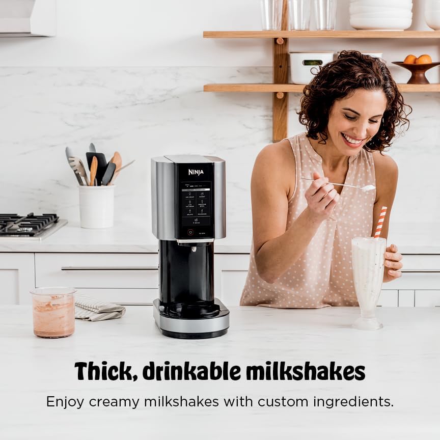 【Double Discount】Ninja CREAMi Scoop & Swirl 13-in-1 Ice Cream Maker, Gelato, Sorbet & Frozen Yogurt Machine, Includes Two 16 oz 2-in-1 Pints