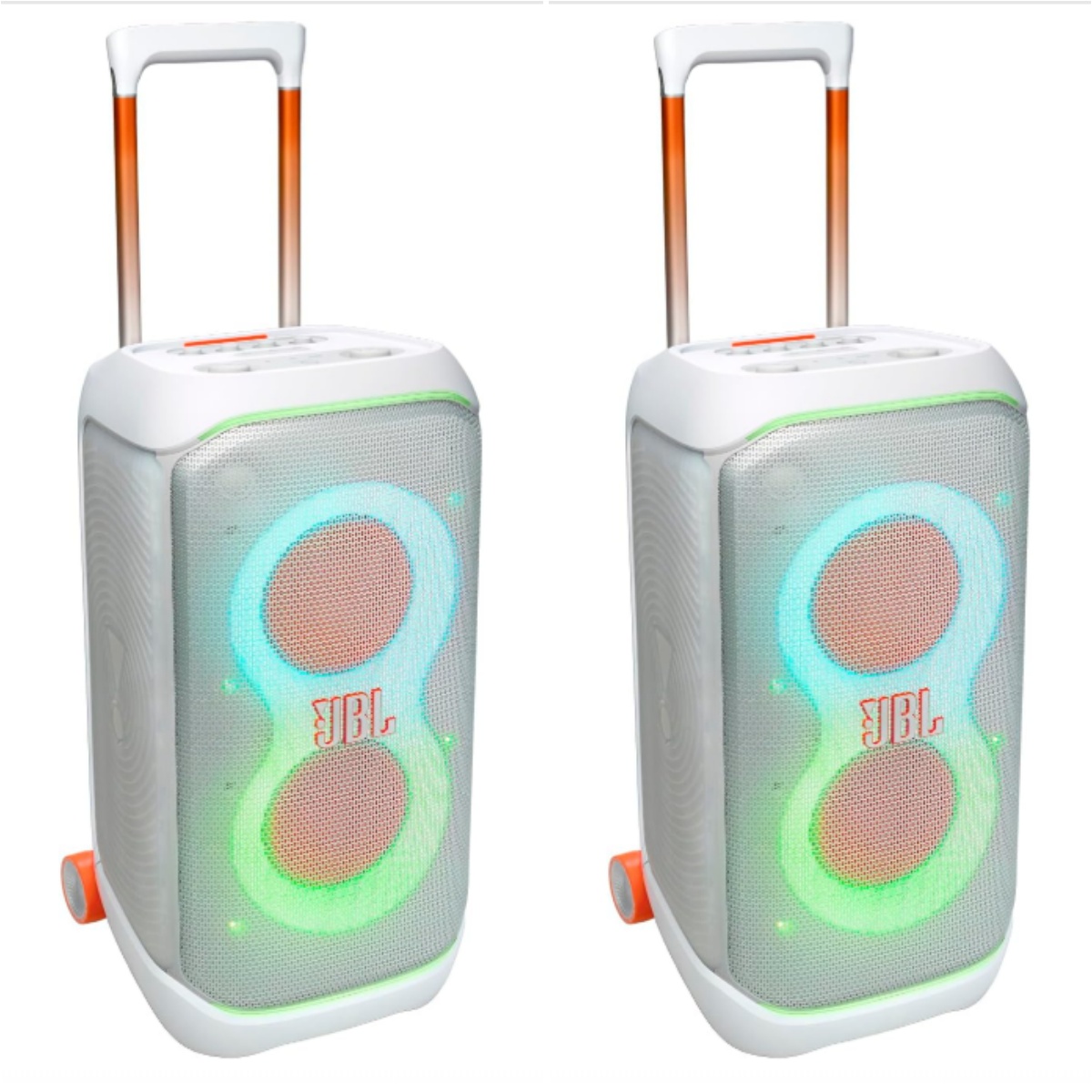 Partybox Ultimate - Multi Purpose Party Speaker, with Wi-fi & Bluetooth Connectivity, Wireless, Lightshow, IPx4 Slashproof, Dual Mic & Guitar Inputs, Handle & Sturdy Wheels