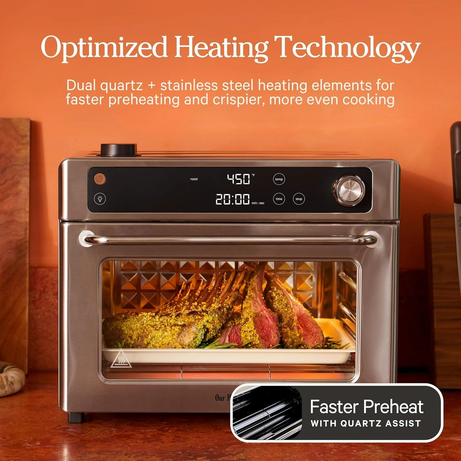🛒8-in-1 Digital Air Fryer & Countertop Oven with Basket, Rack, Pan & Tray