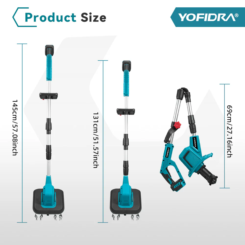 💥Today Only⚡Cordless Brushless Garden Tiller – Fits Makita 18V Batteries