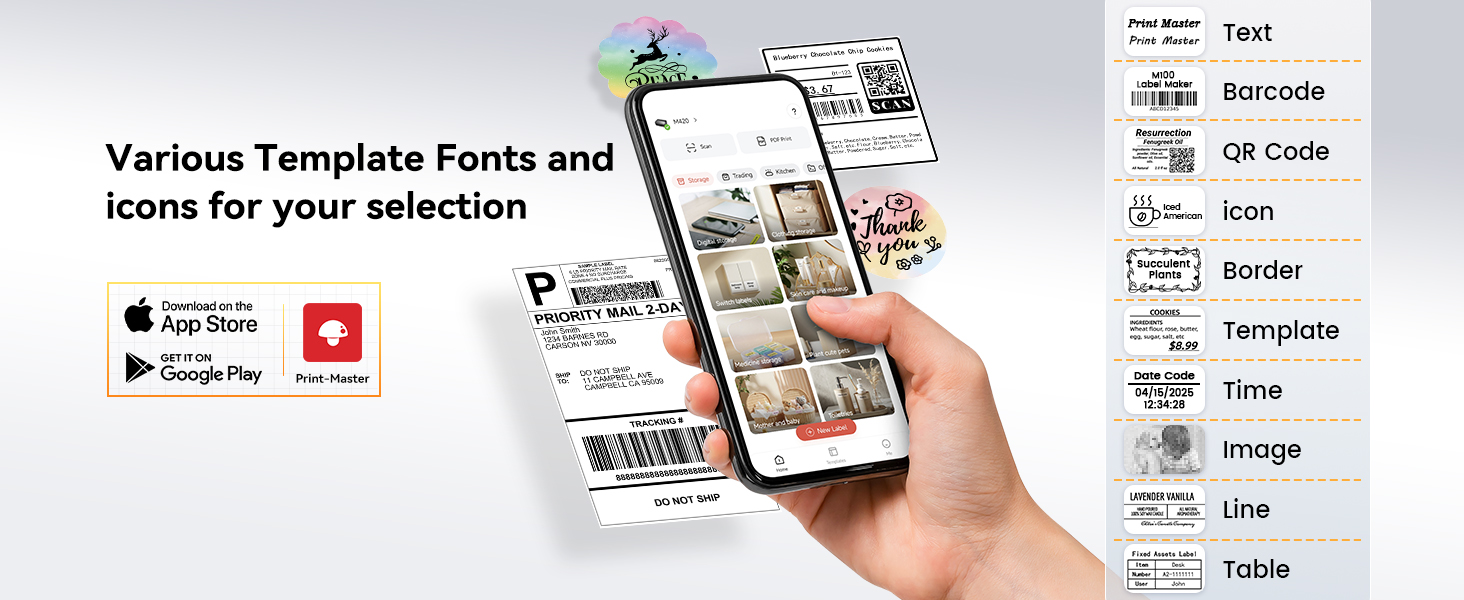 bluetooth thermal label printer