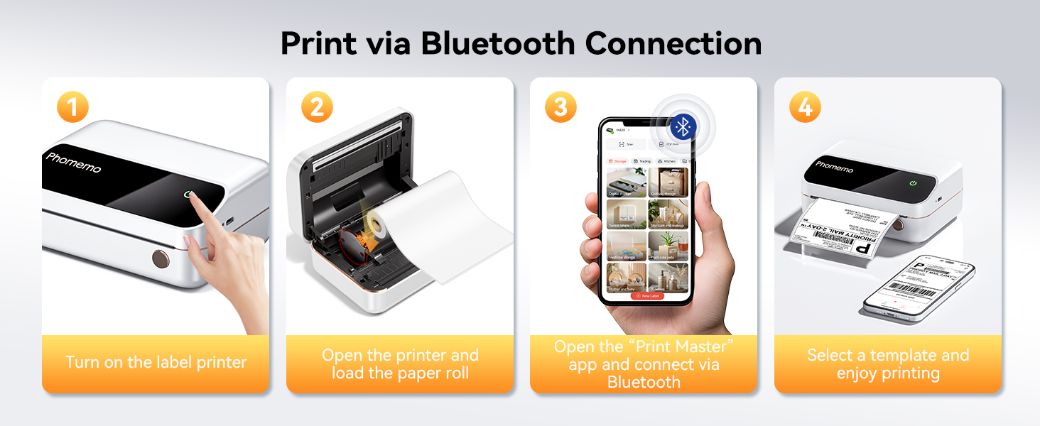 Bluetooth thermal label printer