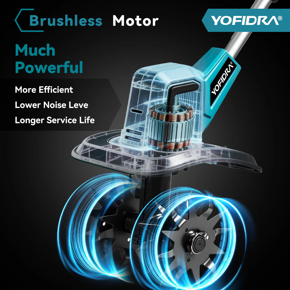 💥Today Only⚡Cordless Brushless Garden Tiller – Fits Makita 18V Batteries