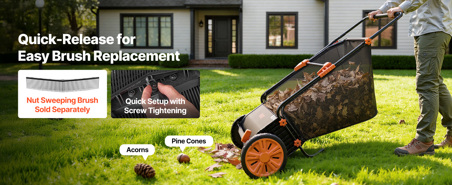 pull behind lawn sweeper