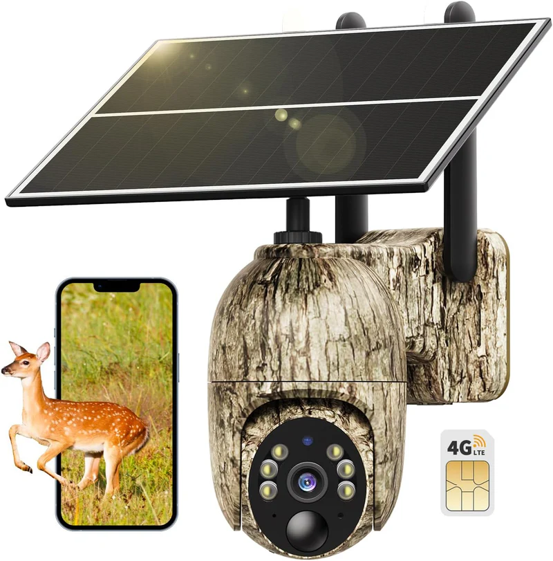 🔥Last Day 49% OFF🔥🔭Oculview 4G/5G LTE Solar Trail Camera with 360° Pan Tilt & Live Video