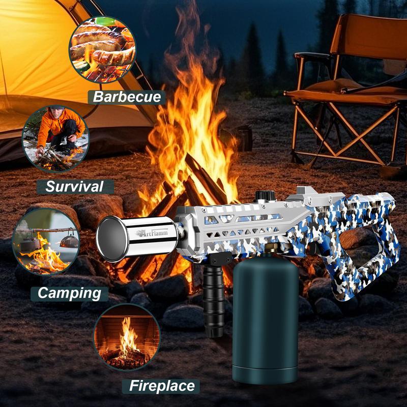 ARTFLAMM Powerful Propane Torch , Multi-use Torch With Adjustable Flame, Blow Torch for Campfire, Fire Pit Starter, Fun Gift (Propane Tank Not Included) fathersdaygift
