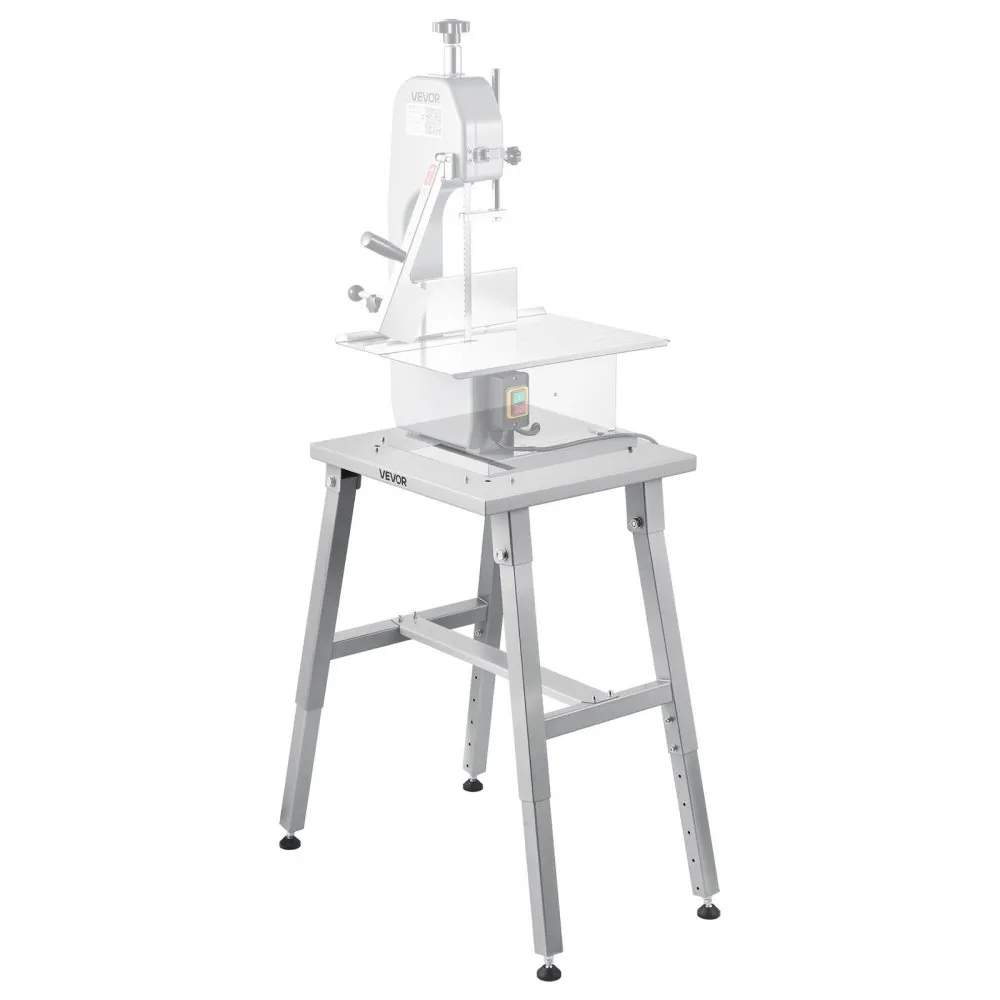 VEVOR Commercial Electric Meat Bandsaw, 1500W Bone Sawing Machine with 12.4" x 18.1" Workbench, 0-4.3" Cutting Thickness, 7 Extra Replacement Blades, for Cutting Bone, Frozen Meat, Pork, Beef & Ribs