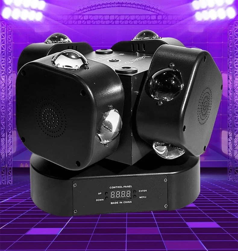 💥🎆 Buy One, Get One Free! Upgraded 16-LED Rotating Beam Light (Remote Control & Sound-Activated Modes) ✨🎁