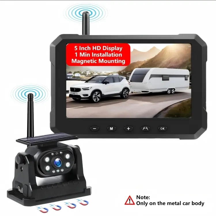 Magnetic Solar Wireless Backup Camera