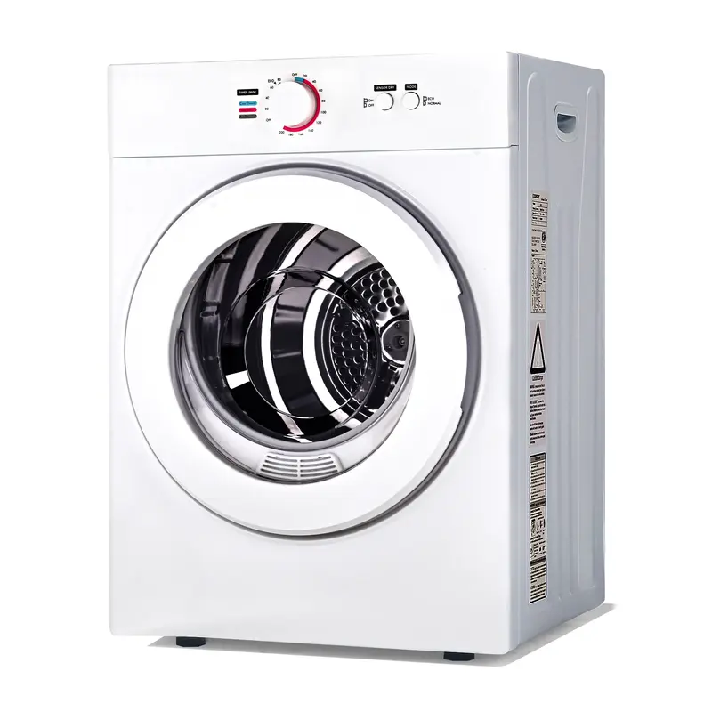 [New Release]Portable Dryer. Clothes Dryer with Stainless Steel Drum and Exhaust Hose, Dryer Ideal for Apartments, RVs, Dorm Rooms，White