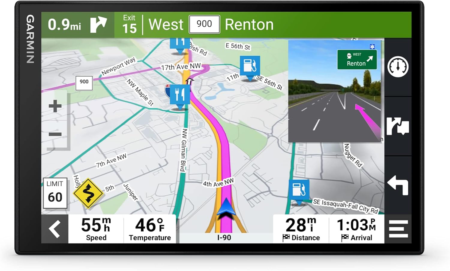 Mother's Day Limited-Time Offer - Garmin In-Vehicle GPS Navigator, featuring bright, clear, high-resolution maps and the Garmin Voice Assistant.