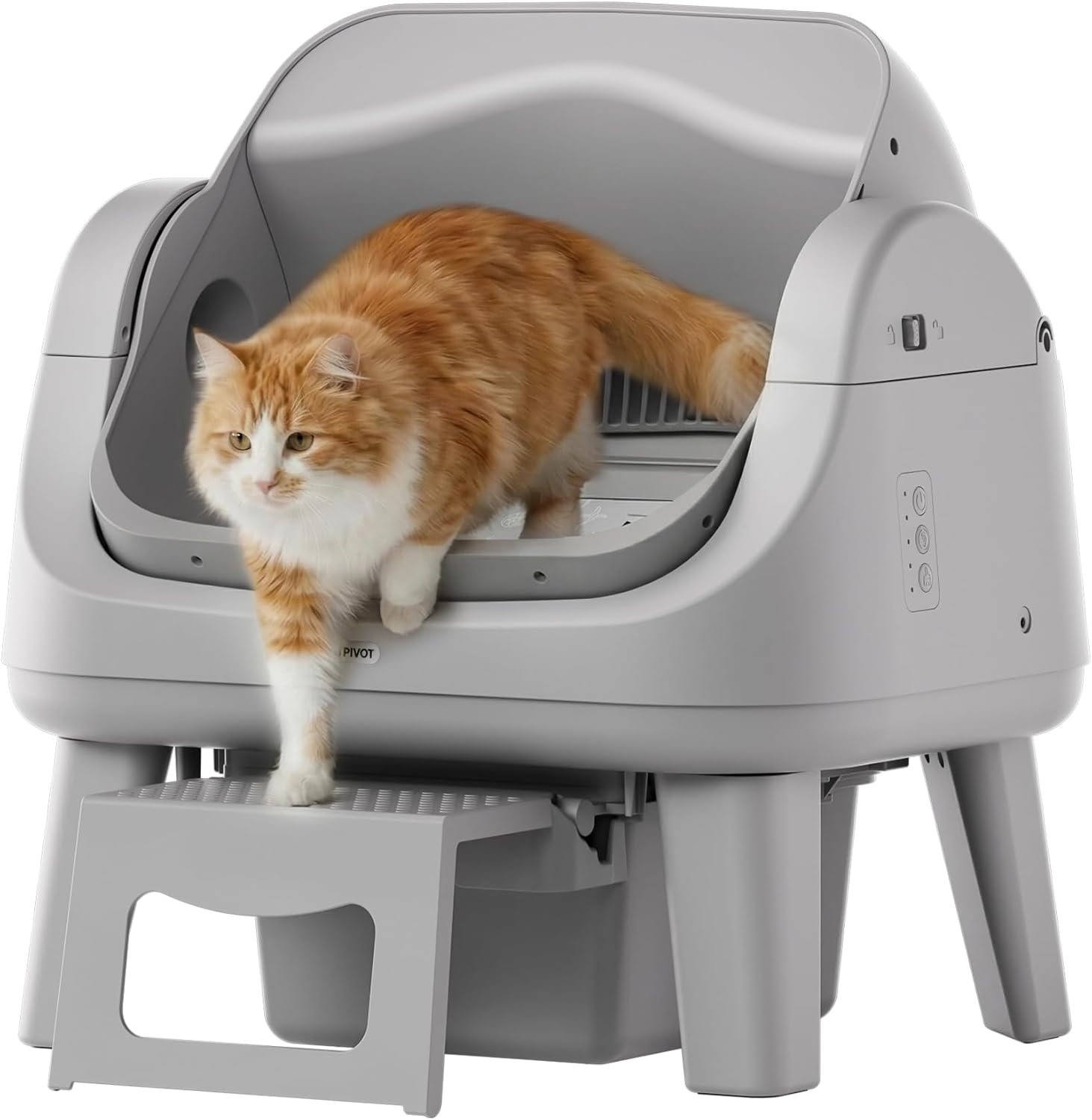 Spring Sale — Open-Style Automatic Self-Cleaning Litter Box — Equipped with 7 Pairs of Safety Sensors