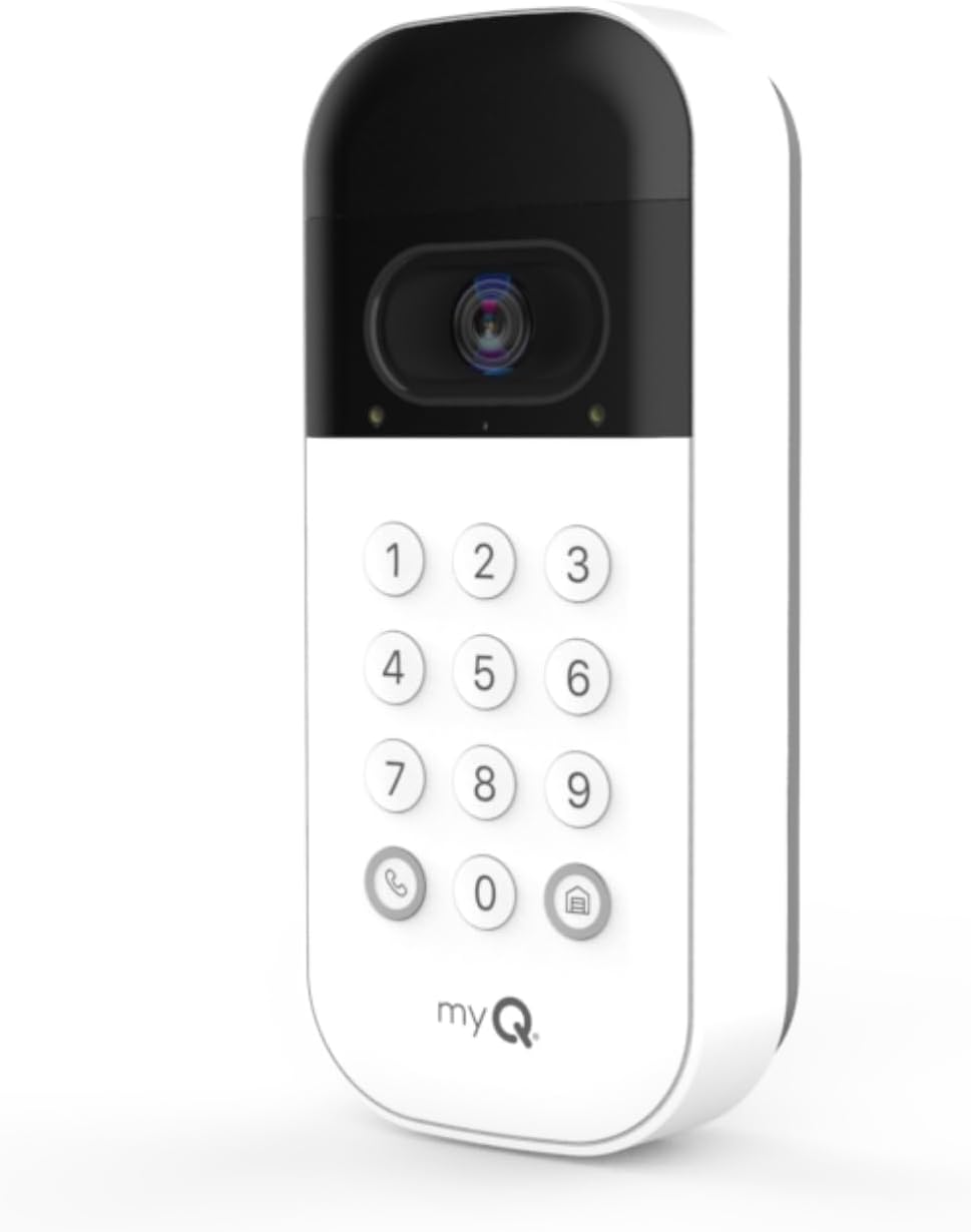 Chamberlain Genuine myQ Garage Door Opener Keypad – Wireless Exterior Keyless Entry, Secure Pin Access, Weather Resistant – Works with Chamberlain, LiftMaster & Craftsman Openers