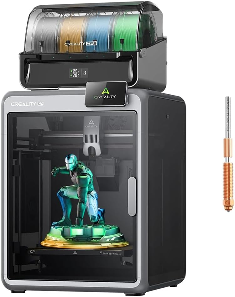 Half-price promotion - 3D printer, multi-color 3D printer, equipped with CFS printhead, printing speed 600 mm/s, 300℃ direct drive extruder, automatic leveling cavity, AI camera.