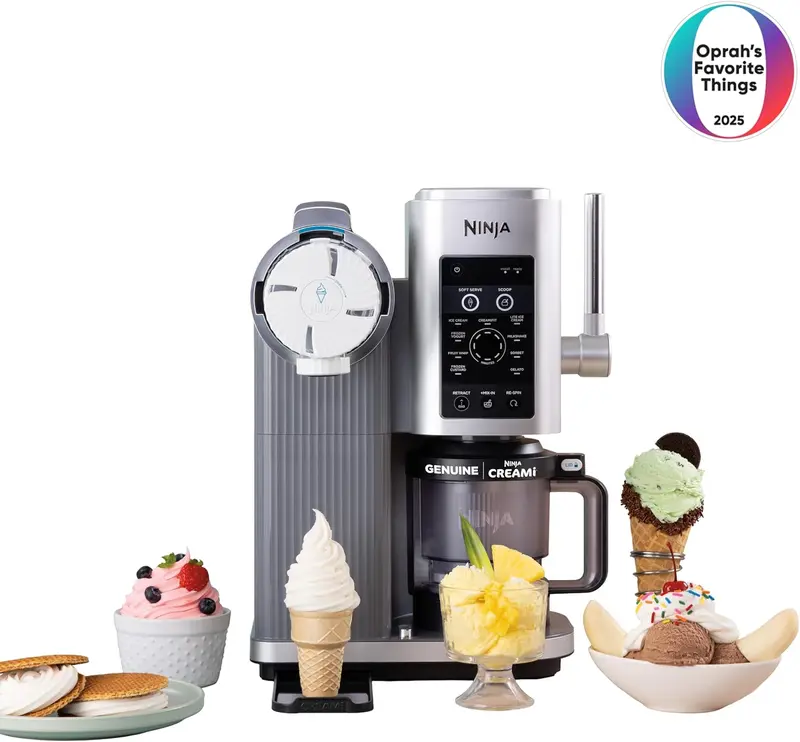 【Double Discount】Ninja CREAMi Scoop & Swirl 13-in-1 Ice Cream Maker, Gelato, Sorbet & Frozen Yogurt Machine, Includes Two 16 oz 2-in-1 Pints