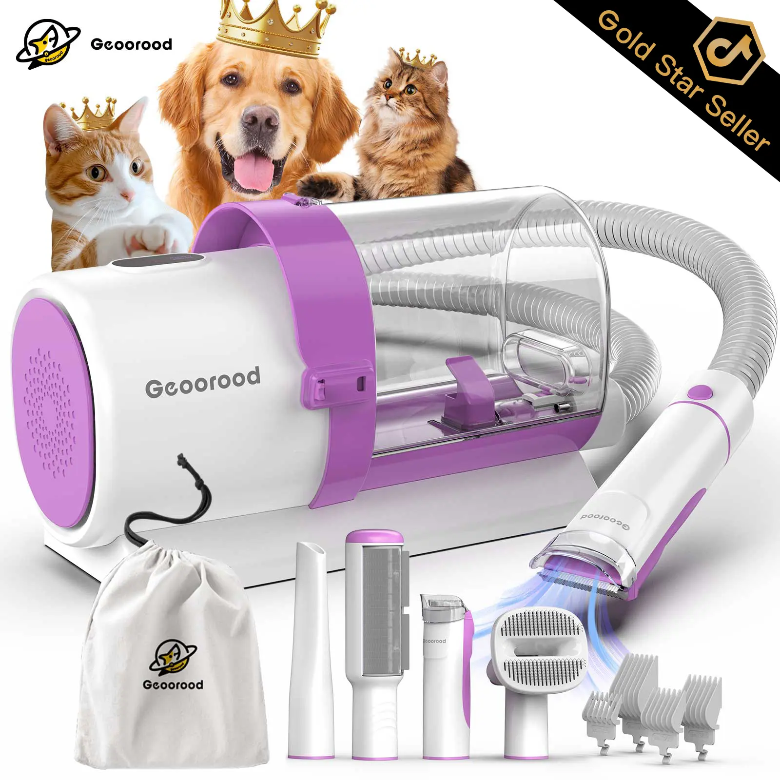 Pet Dog Grooming Vacuum Kit