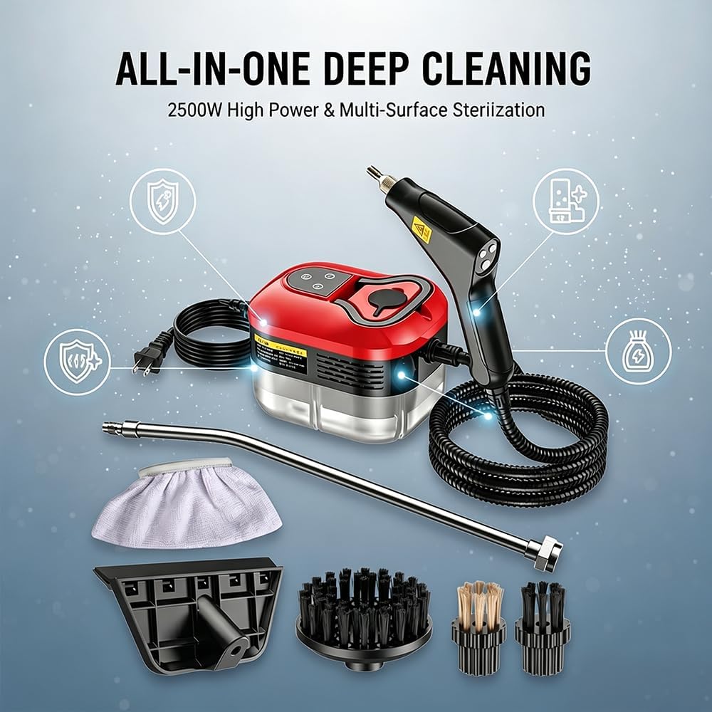 Professional 2500W High-Temperature Portable Handheld Steam Cleaner
