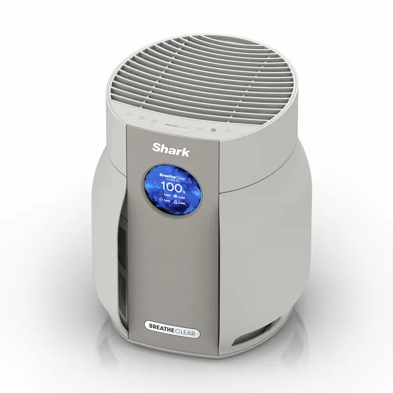 🛒BEST SELLER🚀Shark BreatheClear Compact with NeverChange Air Purifier - HP062