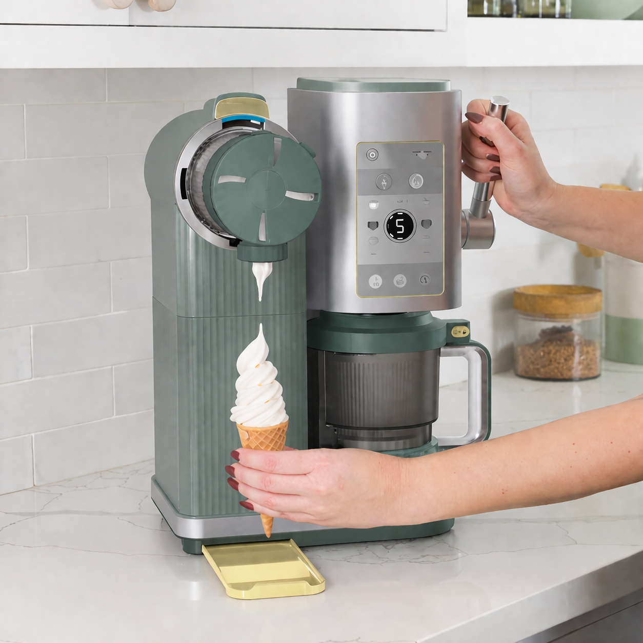 💥 Big Discount/Scoop & Swirl Soft Serve Ice Cream Maker