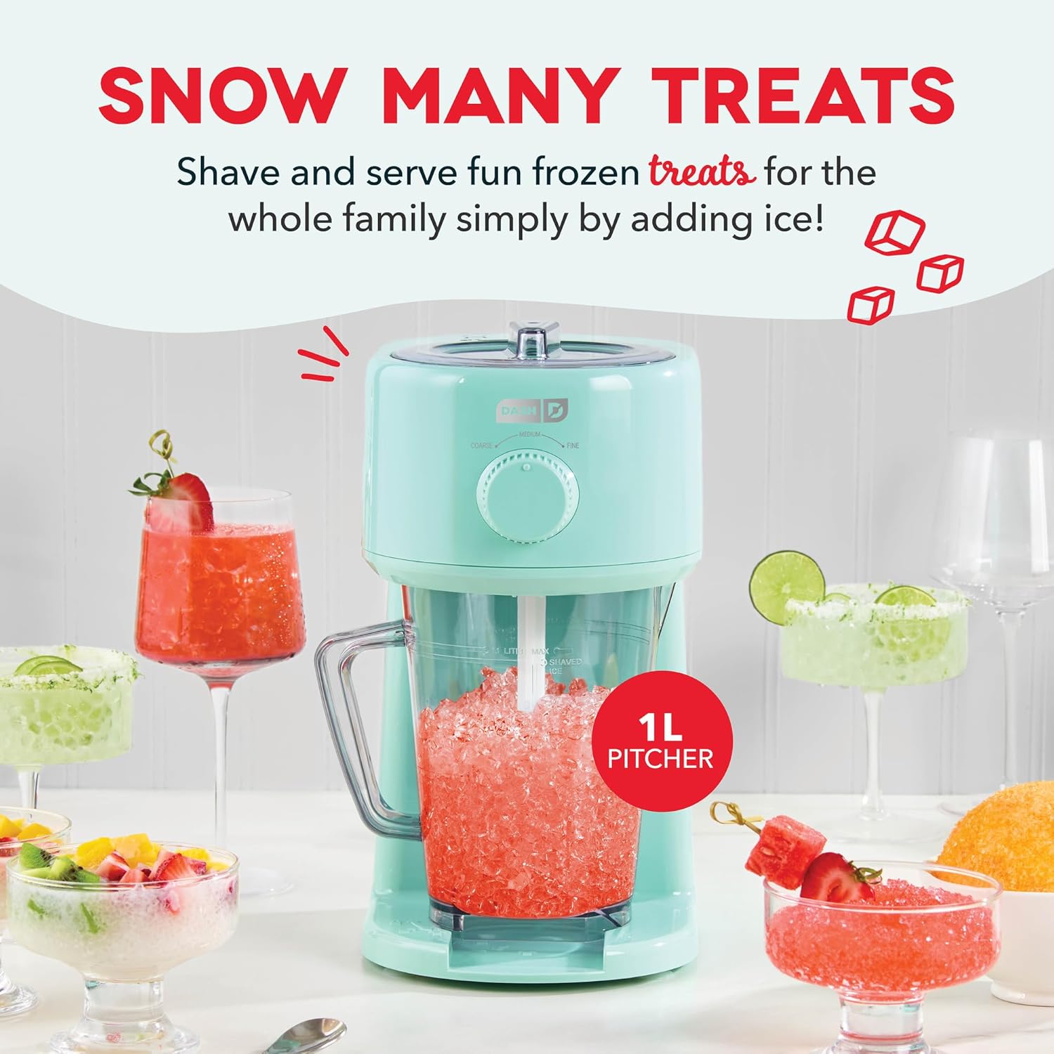 88oz Slushie Machine for Home | No Ice Frozen Drink Maker with 6 Presets