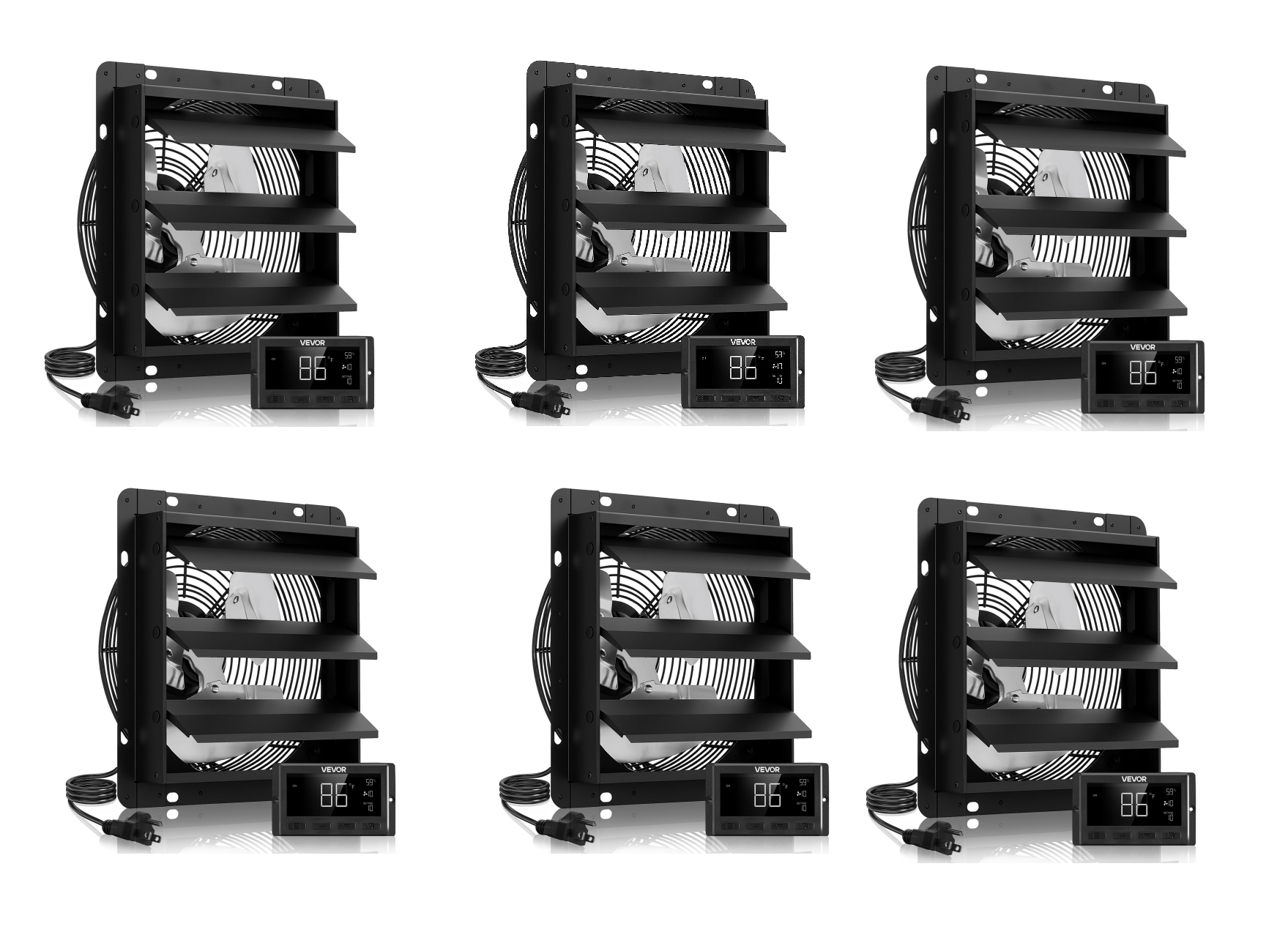 ✨Buy 1 Get 1 Free✨ VEVOR Exhaust Fan, Wall Mounted Attic Fan