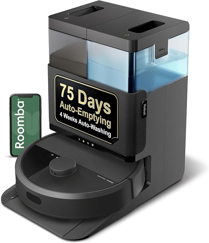 ⚡Special Offers iRobot Roomba Plus 405 (G181) 2in1 Vacuum & Mop Robot with AutoWash Dock - Dual Spinning, Smart & Fast Mapping, Ideal for Pet Hair, Self-Empties 75 Days, Intense Suction, Pad Washing & Drying
