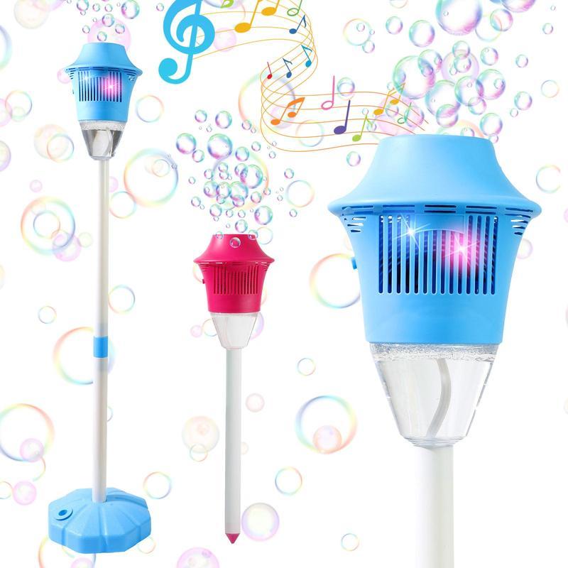 【FathersDayGift】SEESE Bubble Maker For Kids - Adjustable Height Stand, Auto Blaster with Music, Perfect for Backyard,FunIdeal for Outdoor Parties Holiday gifts