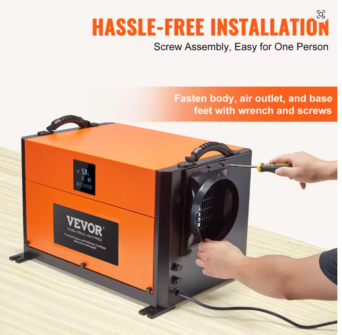 💥Special Offers  SucceBuy Commercial Dehumidifier with Drain Hose for Crawl Spaces Basements Warehouse & Job Sites Large Capacity Dehumidifier