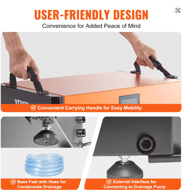 💥Special Offers  SucceBuy Commercial Dehumidifier with Drain Hose for Crawl Spaces Basements Warehouse & Job Sites Large Capacity Dehumidifier