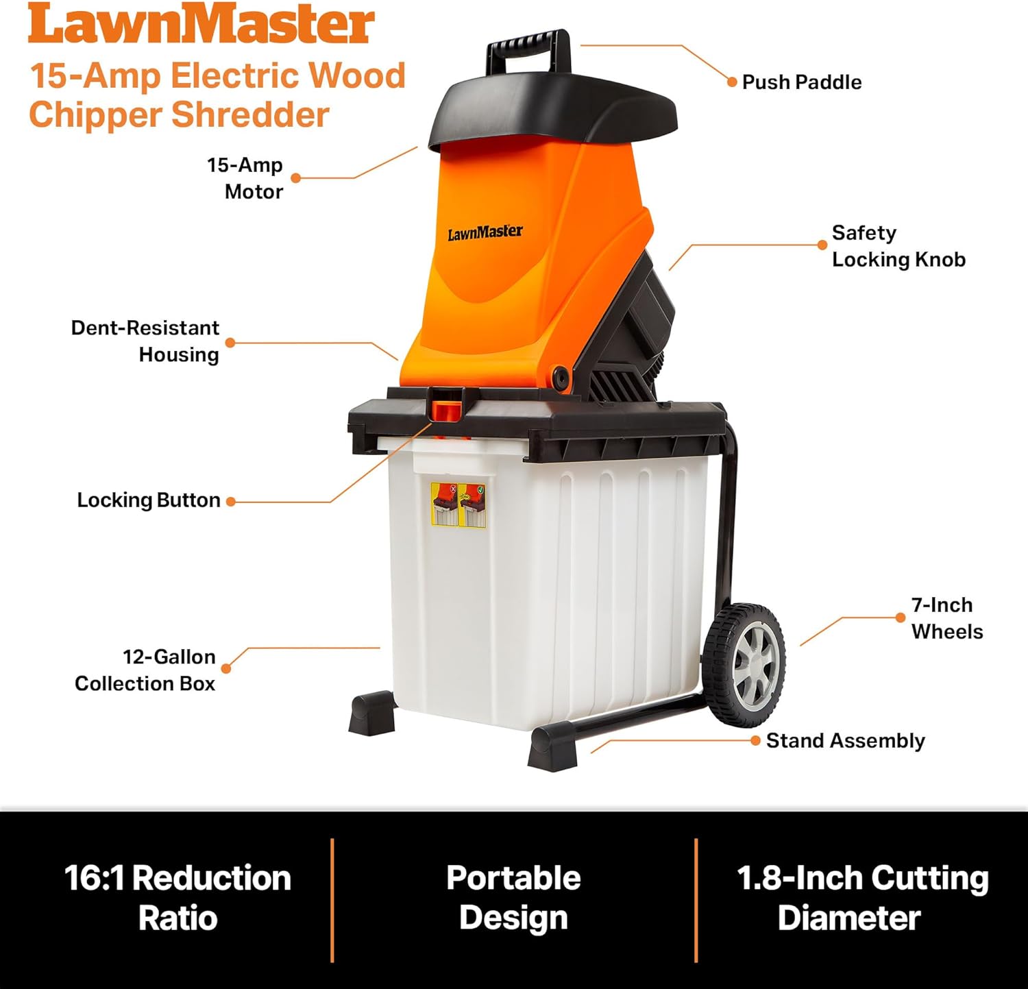 【HOT DEAL】Gasoline-Powered Garden Wood Chipper