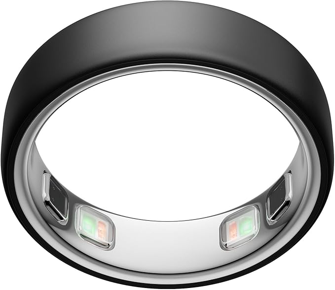 💥Special Offers Oura Ring 5 - Black - Size 6 - World’s Smallest Smart Ring - Sleep, Activity, Women’s Health, AI Advisor, 1 Week of Battery Life, Size Before You Buy, Android & iOS Compatible