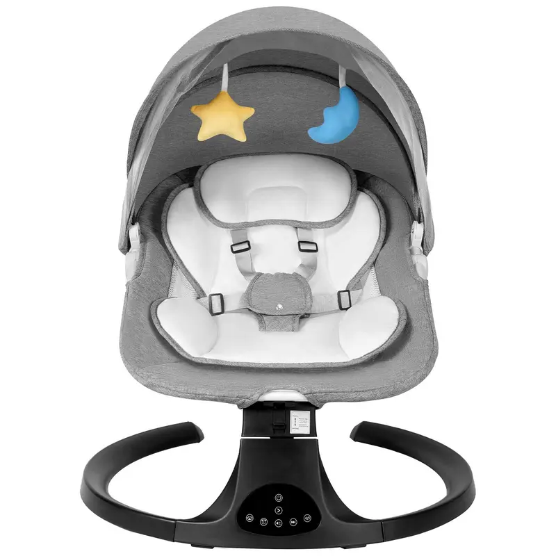 ✨Today's Deal✨Baby Swing for Infants,Electric Bouncer for Babies,newborn baby stuff,Portable Electric Baby Swing,Remote Control Indoor Baby Rocker with 5 Sway Speeds,10 Music and Bluetooth,Bounce Chair with anti-Slip Feet