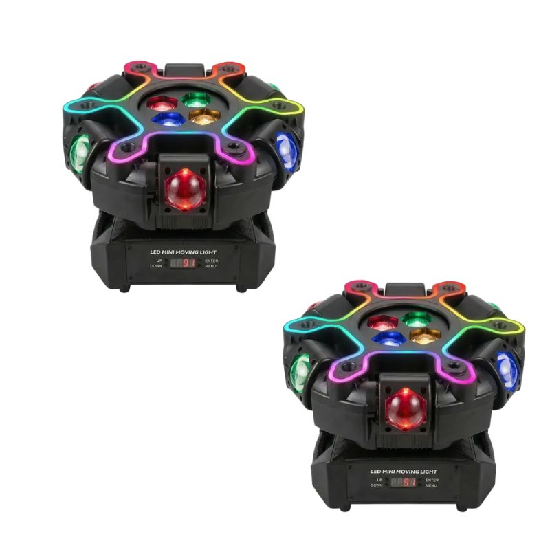 200W Sound-Activated "Bee-Eye" Moving Head DJ Light